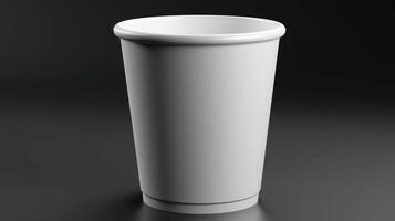 Use this blank paper cup mockup to bring your ice cream brand to life AI Generated photo