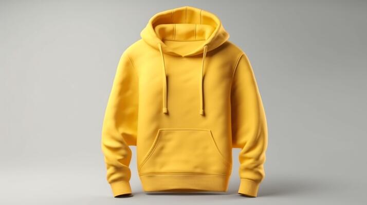 Yellow hoodie mockup store