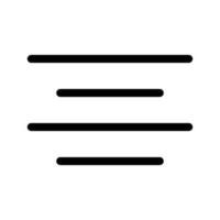 Align Icon Vector Symbol Design Illustration
