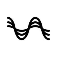 onda de sonido icono vector símbolo diseño ilustración