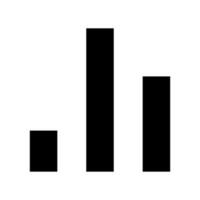 Bar Chart Icon Vector Symbol Design Illustration