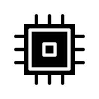 Processor Icon Vector Symbol Design Illustration