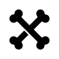 huesos icono vector símbolo diseño ilustración