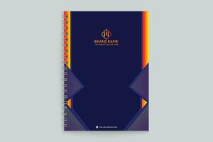 Corporate notebook cover template vector