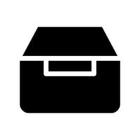 caja icono vector símbolo diseño ilustración