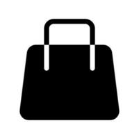 compras bolso icono vector símbolo diseño ilustración