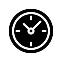 Clock Icon Vector Symbol Design Illustration