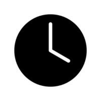 Clock Icon Vector Symbol Design Illustration