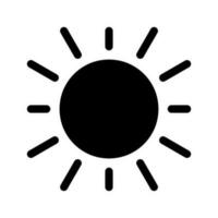 Sun Icon Vector Symbol Design Illustration