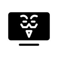 hacker icono vector símbolo diseño ilustración