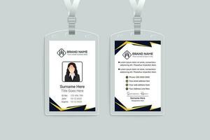 modern id card design template vector