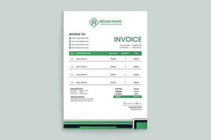 Stylish invoice template vector