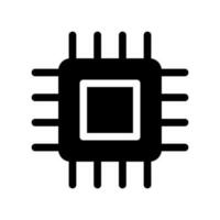 Processor Icon Vector Symbol Design Illustration