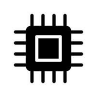 Processor Icon Vector Symbol Design Illustration