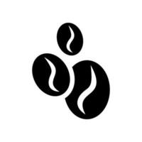 Coffee Bean Icon Vector Symbol Design Illustration