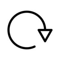 repetir icono vector símbolo diseño ilustración