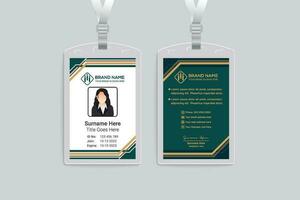 modern id card design template vector