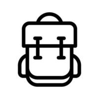 School Bag Icon Vector Symbol Design Illustration