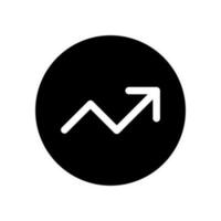 Trend Up Icon Vector Symbol Design Illustration