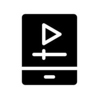 Mobile Video Icon Vector Symbol Design Illustration