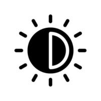 Brightness Icon Vector Symbol Design Illustration