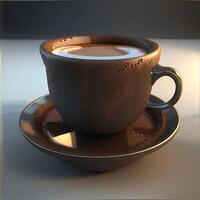 Coffee cup and beans Image photo