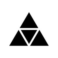 Triangle Icon Vector Symbol Design Illustration