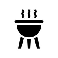 parrilla icono vector símbolo diseño ilustración