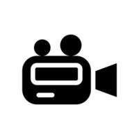 Video Camera Icon Vector Symbol Design Illustration