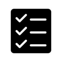 Checklist Icon Vector Symbol Design Illustration