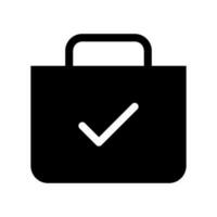 Briefcase Icon Vector Symbol Design Illustration