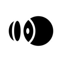contacto lente icono vector símbolo diseño ilustración