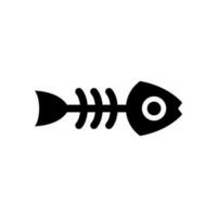 Fishbone Icon Vector Symbol Design Illustration