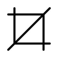 Crop Icon Vector Symbol Design Illustration