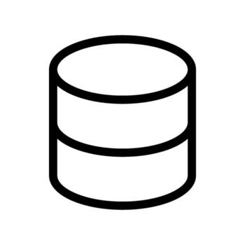 base de datos icono vector símbolo diseño ilustración