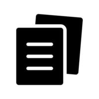 Paperwork Icon Vector Symbol Design Illustration