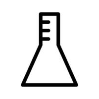 erlenmeyer matraz icono vector símbolo diseño ilustración