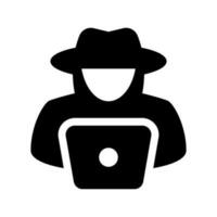 Hacker Icon Vector Symbol Design Illustration