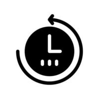 duración icono vector símbolo diseño ilustración