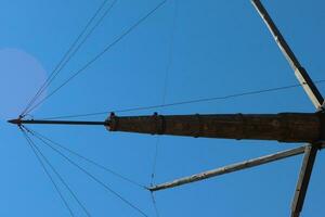 Detail to the windmill blades in Ankara Turkey photo