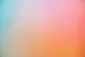 Abstract colorful pastel gradient blurred background. Summer banner. Digital Grain Noise Texture overlay. Multicolor vintage retro design. Vibrant Texture Wallpaper,design,graphic and presentation photo