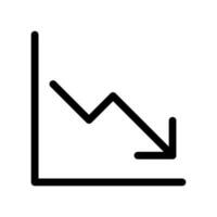 Trend Down Icon Vector Symbol Design Illustration