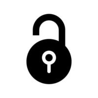 Unlock Icon Vector Symbol Design Illustration