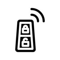 Wireless Car Lock Icon Vector Symbol Design Illustration