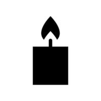 Candle Icon Vector Symbol Design Illustration