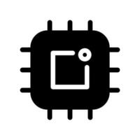 Processor Icon Vector Symbol Design Illustration