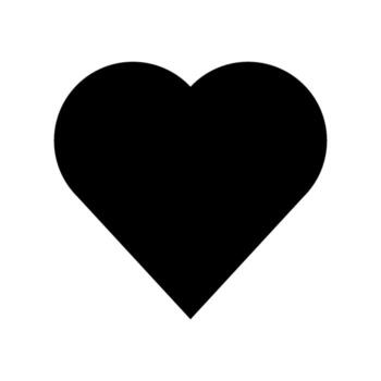 Heart Icon Vector Symbol Design Illustration