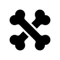huesos icono vector símbolo diseño ilustración