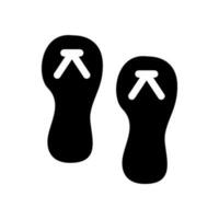 Flip Flops Icon Vector Symbol Design Illustration