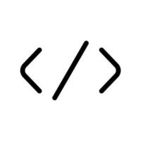 Coding Icon Vector Symbol Design Illustration